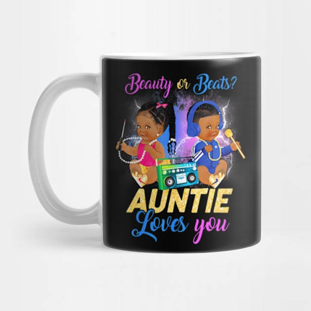 Cute Beauty Or Beat Auntie Loves You -Gender Reveal Party by Eduardo